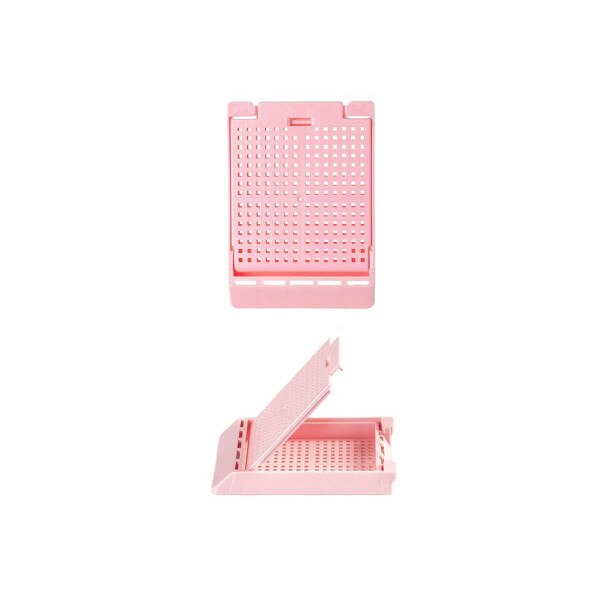 Hinged Biopsy Cassette, pink